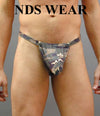 Stylish Camouflage Backless Pouch featuring C-ring-nds wear-ABC Underwear