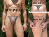 Stylish Metallic Foil Clip Thong for a Fashionable and Glamorous Look-nds wear-ABC Underwear