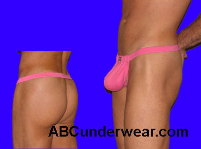 Stylish Pink Backless Pouch with C-Ring Design-NDS Wear-ABC Underwear