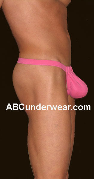 Stylish Pink Backless Pouch with C-Ring Design-NDS Wear-ABC Underwear