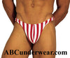 Stylish Red Stripe Thong: Elevate Your Lingerie Collection-Male Power-ABC Underwear