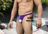 Stylish and Alluring Men's Purple Sheer Thong by Marco-ABCunderwear.com-ABC Underwear