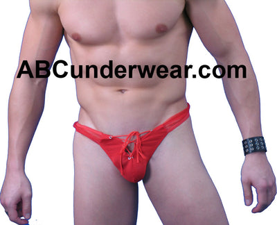 Stylish and Comfortable Men's Lace-up G-String for the Modern Gentleman