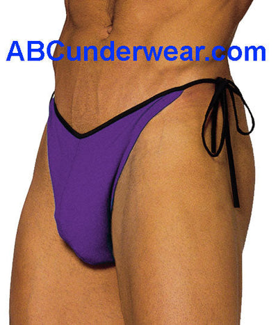 Stylish and Contemporary Men's Tie Side Thong for the Modern Gentleman-Male Power-ABC Underwear