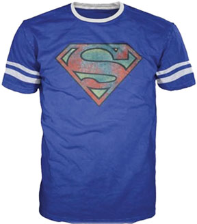 Superman Distressed Shield Tee Shirt