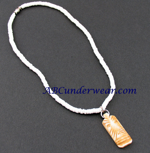Tiki Puka Bone Necklace