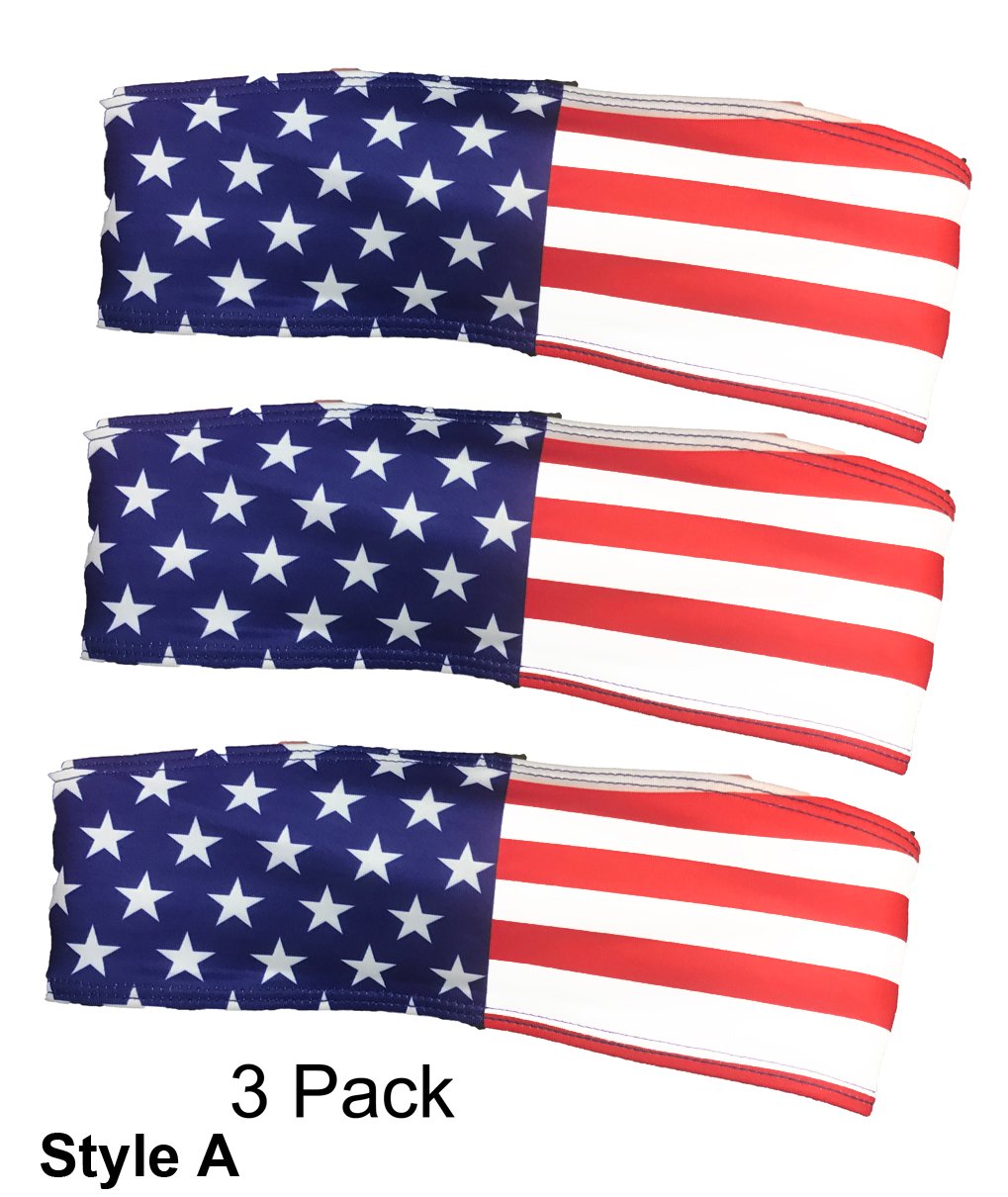 USA Flag Headband Head Wrap Around - American Flag - BLOWOUT!