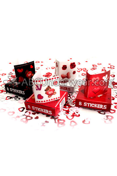Valentines Day Stickers 4 Pack-ABC Underwear-ABC Underwear