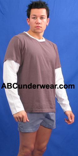 Vintage Long Sleeve Combo Shirt - CO-ABC Underwear-ABC Underwear