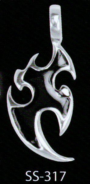 Warrior Bat Sterling Silver Pendant