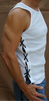White Tie Muscle Shirt-ABC Underwear-ABC Underwear