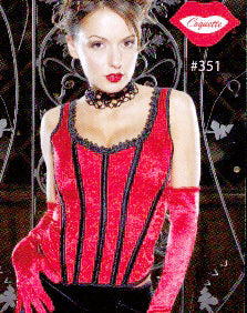 Womens Brocade and Lycra Back Corset -Closeout SALE