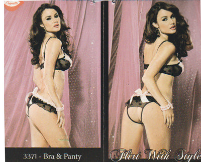 Womens Coquette Bra with Crotchless Panty - Sexy Lingerie -Clearance