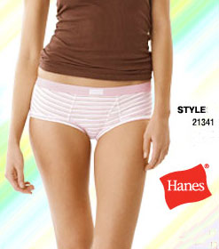 Women's Hanes Authentic Panties Hipster 2 Pack