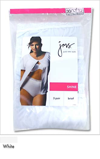 Women's Just My Size Nylon Briefs 3pack