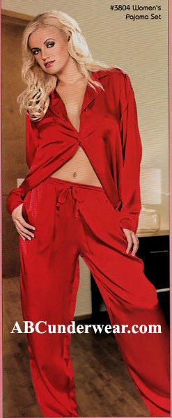 Women's Silk Pajama Set -Closeout