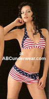 Women's Stars and Stripes Swimsuit - Clearance Large-ABC Underwear-ABC Underwear