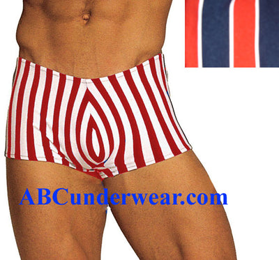 Wonder Short C/L Stripes - Large Closeout-male power-ABC Underwear