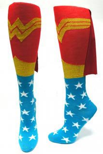 Wonder Woman Cape Socks