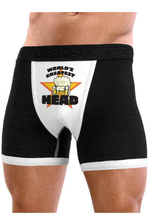 World's Greatest Head - Mens Boxer Brief Underwear