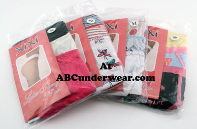 XIXI 3 Pack Women's Thongs - Limited Stock Clearance