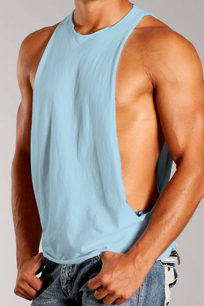 YMLA Split Muscle Shirt-YMLA-ABC Underwear