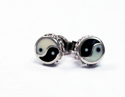 Yin and Yang Earring Studs