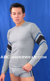 Zakk Tri-Color Long Sleeve Shirt-abcunderwear-ABC Underwear