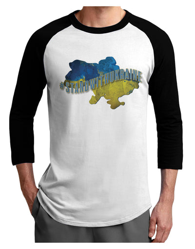 #stand with Ukraine Country Adult Raglan Shirt