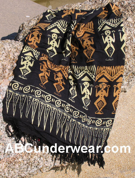 Black Tribal Sarong