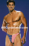 Medium Stars and Stripes Thong Swimsuit for a Stylish Swimwear Collection Sexy mens underwear - comfortable premium style