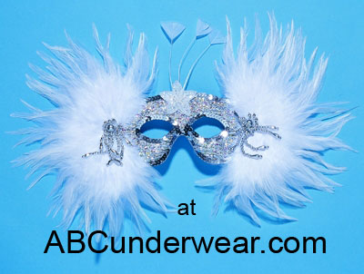 Snowflake Feather Mask