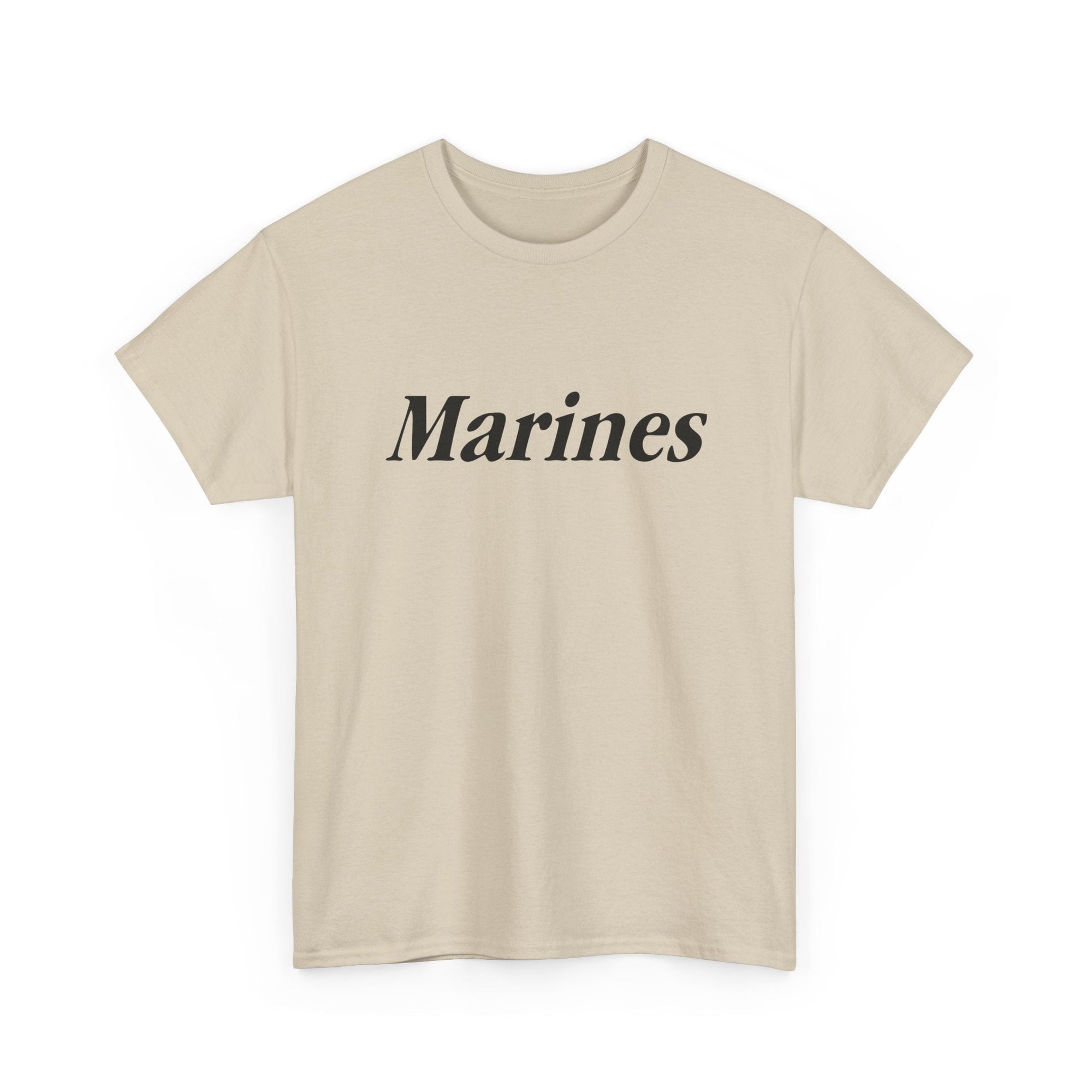 Marines Unisex Heavy Cotton Tee T-Shirt by TOOLOUD