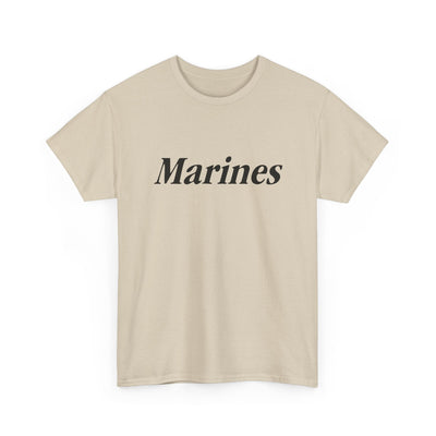 Marines Unisex Heavy Cotton Tee T-Shirt by TOOLOUD