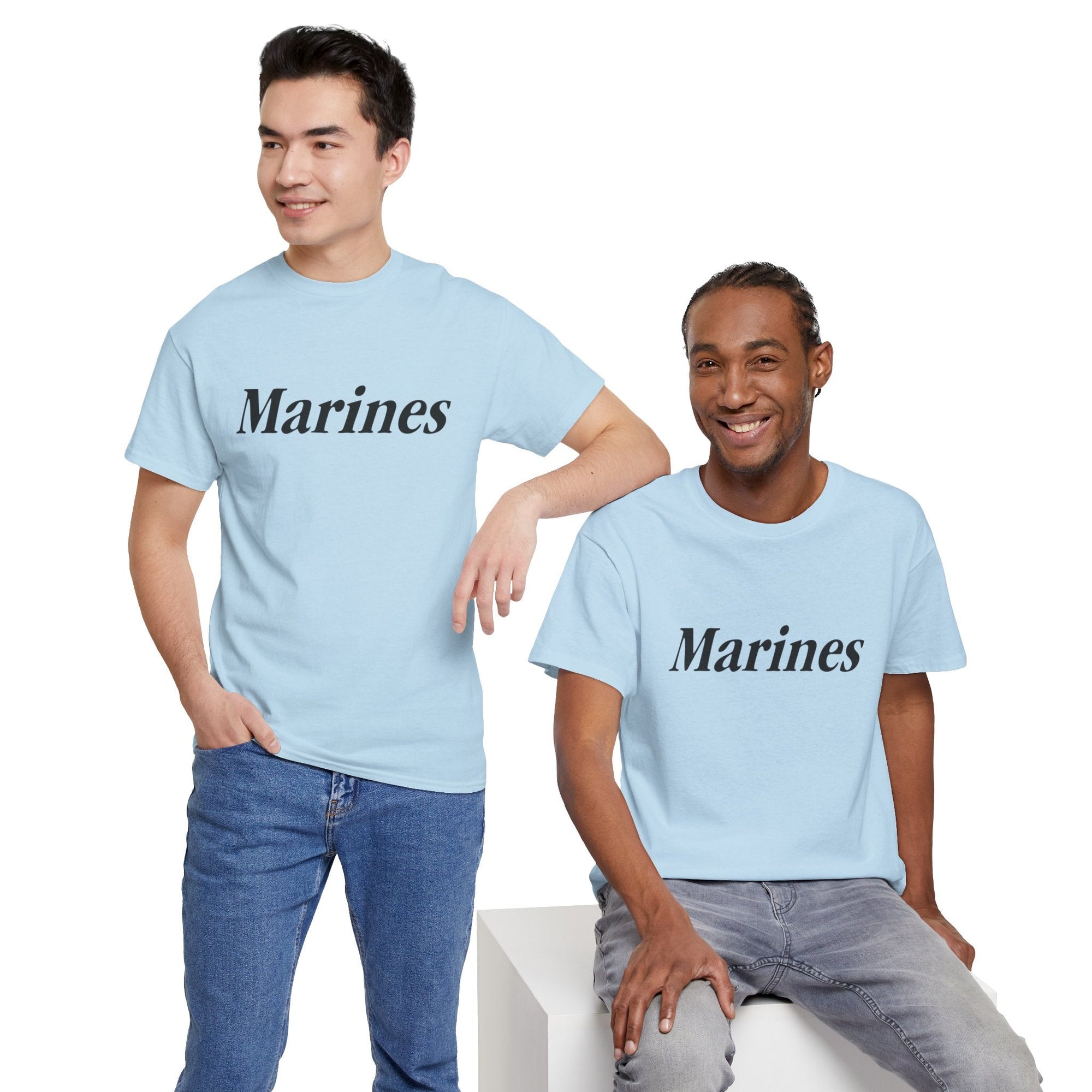 Marines Unisex Heavy Cotton Tee T-Shirt by TOOLOUD