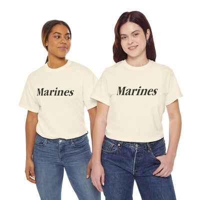 Marines Unisex Heavy Cotton Tee T-Shirt by TOOLOUD