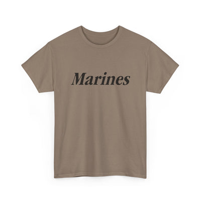 Marines Unisex Heavy Cotton Tee T-Shirt by TOOLOUD