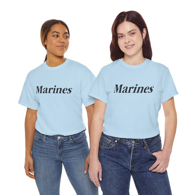 Marines Unisex Heavy Cotton Tee T-Shirt by TOOLOUD