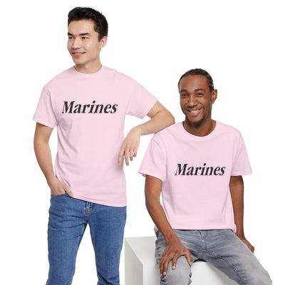 Marines Unisex Heavy Cotton Tee T-Shirt by TOOLOUD