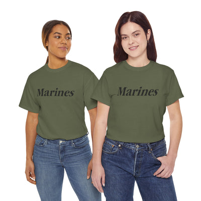 Marines Unisex Heavy Cotton Tee T-Shirt by TOOLOUD