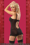 2 Piece Womens Mesh Nightdress Lingerie -Clearance-Coquette-ABC Underwear