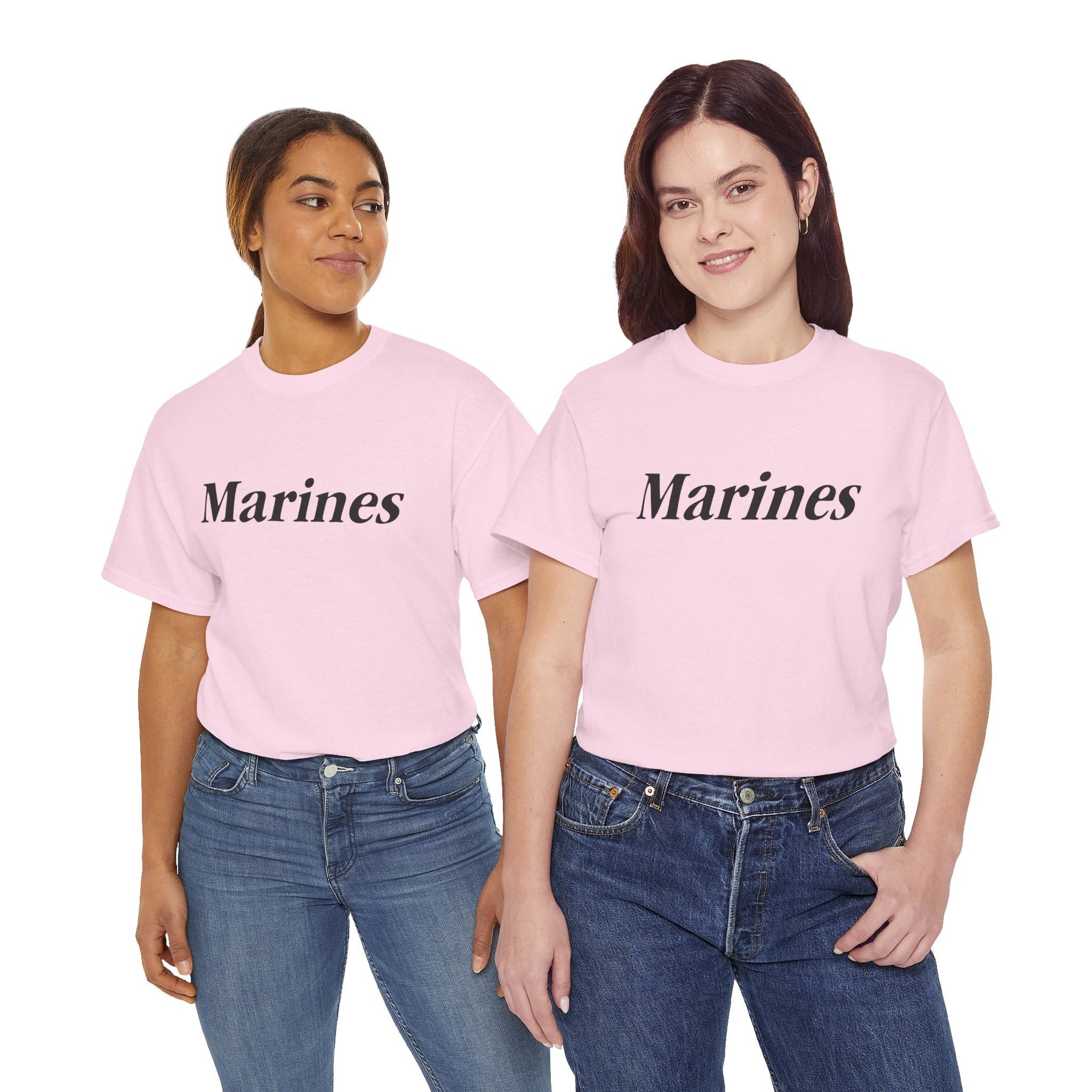 Marines Unisex Heavy Cotton Tee T-Shirt by TOOLOUD