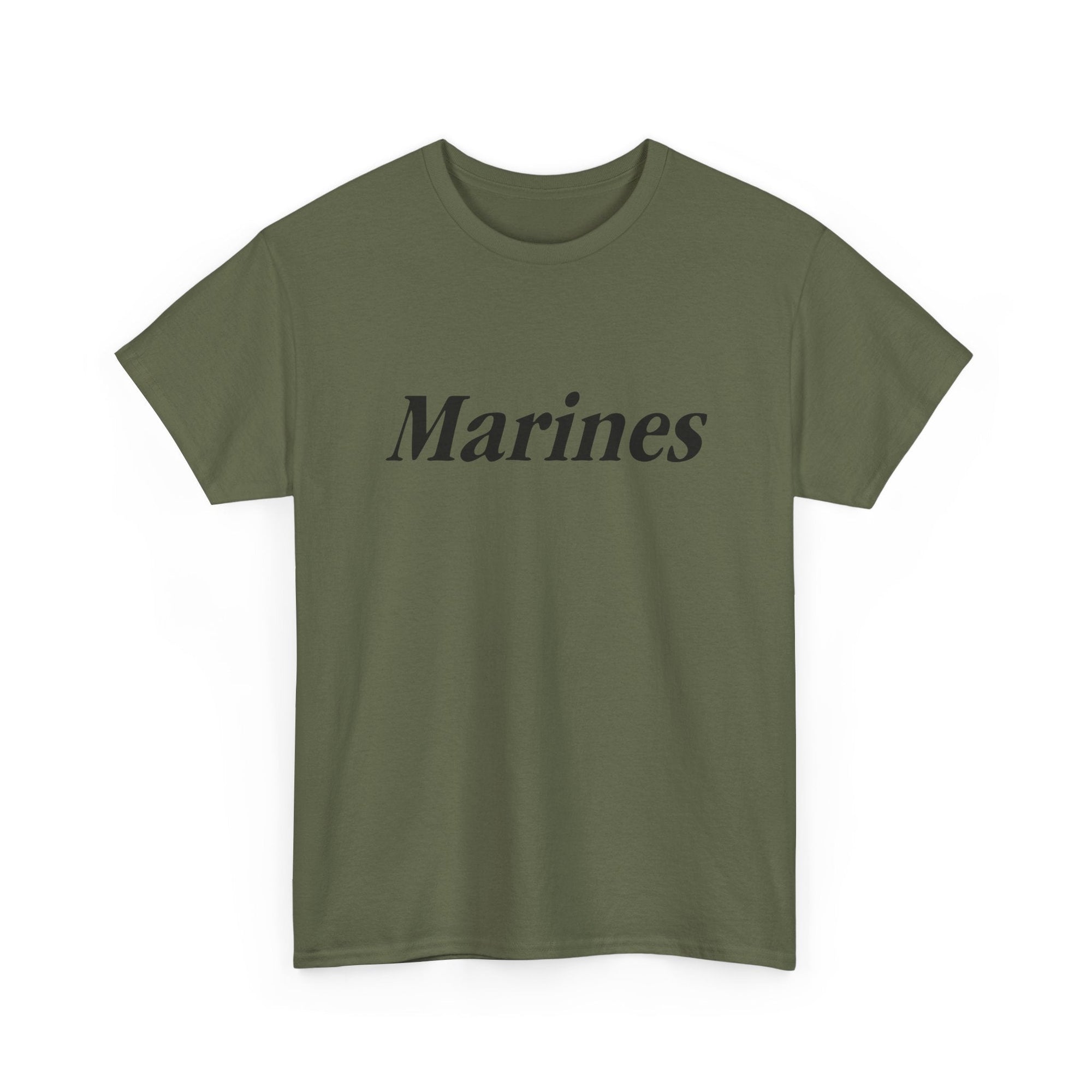 Marines Unisex Heavy Cotton Tee T-Shirt by TOOLOUD