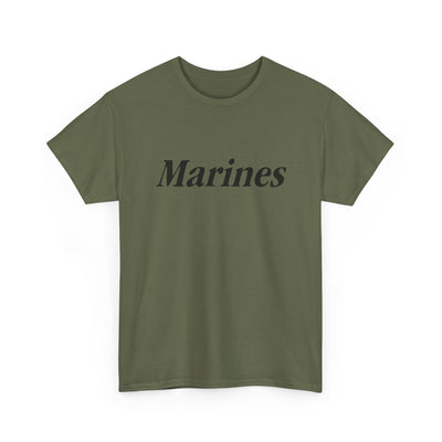 Marines Unisex Heavy Cotton Tee T-Shirt by TOOLOUD