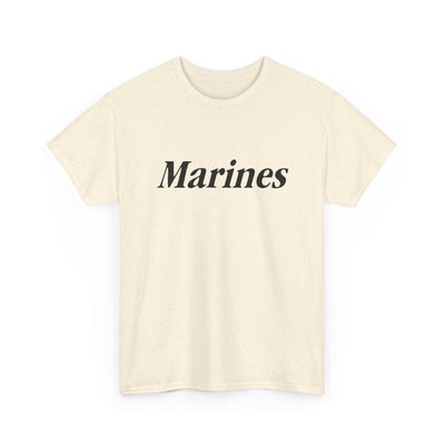 Marines Unisex Heavy Cotton Tee T-Shirt by TOOLOUD