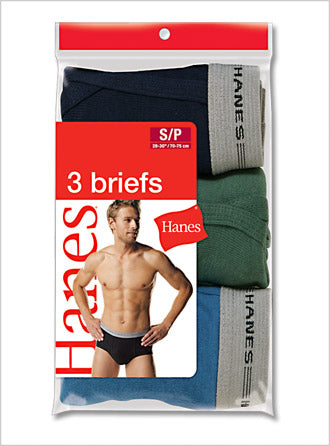 3 Pack Hanes Fashion Briefs XL