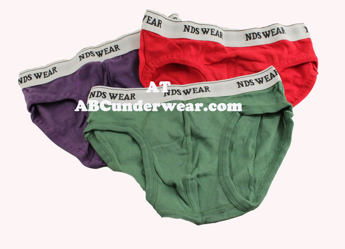 3 Pack NDS Wear Briefs Skinny Legs - Asst Colors