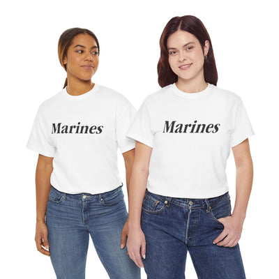 Marines Unisex Heavy Cotton Tee T-Shirt by TOOLOUD