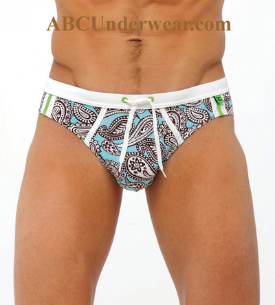 3G Bandana Brazilian Cut Men's Swimsuit - Closeout-Gregg Homme-ABC Underwear