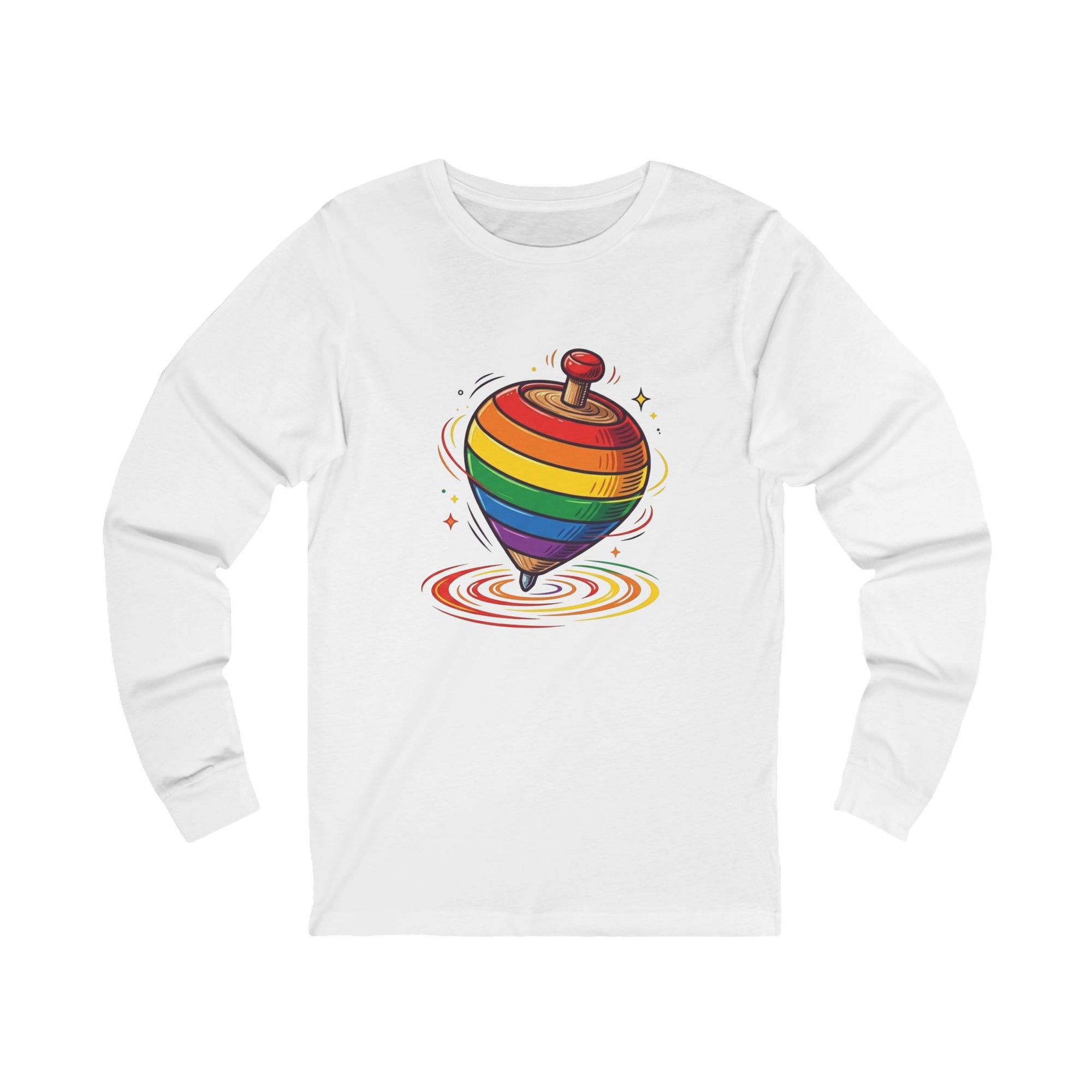 ABC Rainbow Top Cotton Jersey Long Sleeve Tee